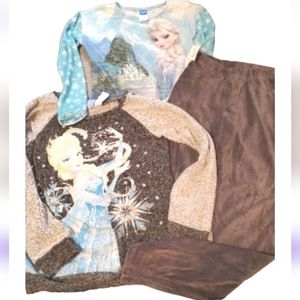 Disney Frozen Sheer blue sweater, grey sweater, stretch jegging